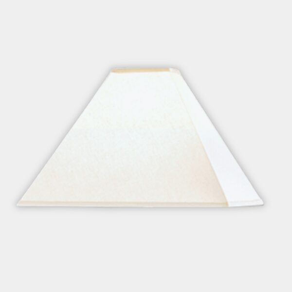 Soft White Linen Pyramid Shade
