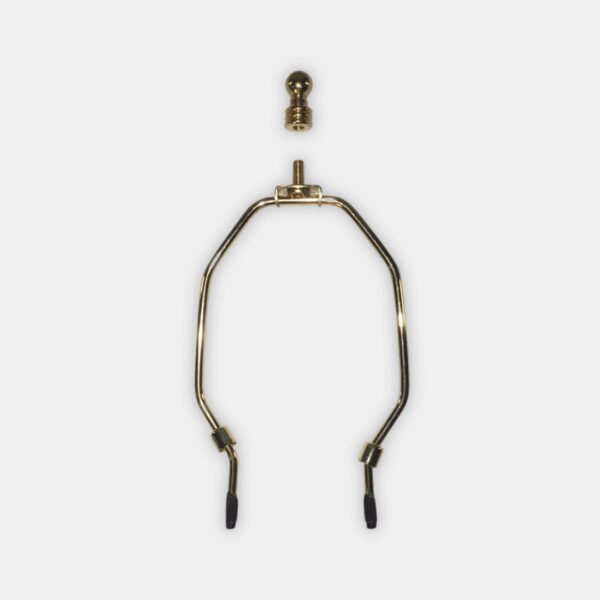 Brass Harp and Finial
