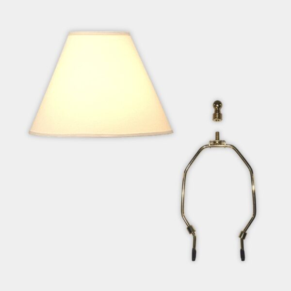 Premium Cream Linen Empire Shade Set